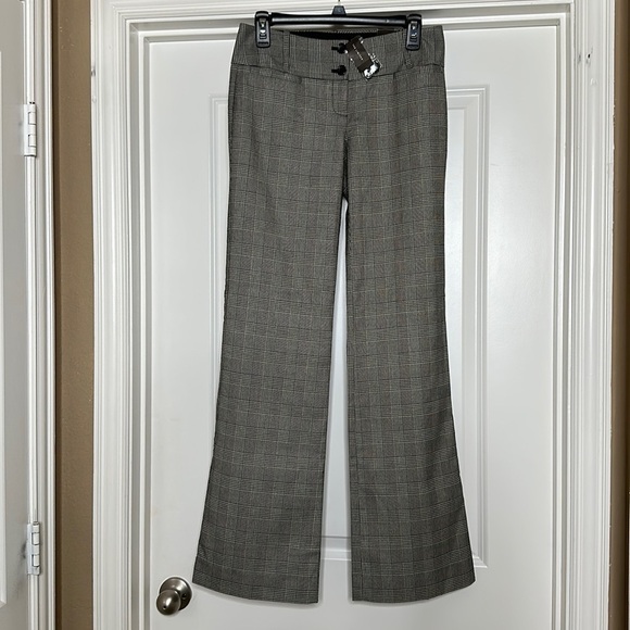 NWT! Women’s The Limited Drew fit flare leg plaid pant size 2 - Picture 1 of 7